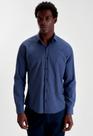Camisa docthos slim manga longa bambu mescla maquinetado