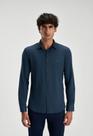 Camisa docthos slim manga longa malha micro textura tech