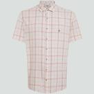 Camisa Dudalina Comfort Slub Xadrez Ve25 Off White Masculino