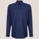 Camisa Dudalina Comfort Tricoline In25 Marinho Masculino