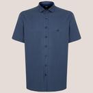Camisa Dudalina Comfort Xadrez Pr26 Azul Escuro Masculino