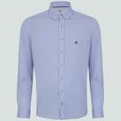 Camisa Dudalina Slim Mini Print Pr26 Azul Masculino