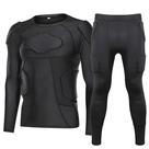 Camisa E Calça De Compressão Protetora Para Motociclistas - Conjunto De Armadura Para Motocross E