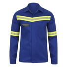 Camisa Eletricista NR10 Arco Voltaico Nível 2 Azul Somhar CA 48511
