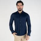 Camisa Ellus Slim Tech Dry Azul Marinho