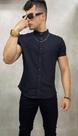 Camisa em linho preta masculina