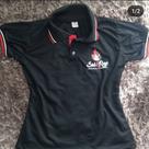 Camisa em malha fria PV tamanho P.M.G cor preta aparti de 10 unidades