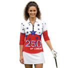 Camisa esportiva Boatee 250th Anniversary Women Patriotic Star