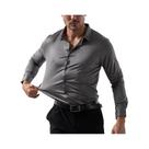 Camisa Esportiva Masculina De Manga Longa Sem Costura De Alta Elasticidade Tamanho Europeu Sem