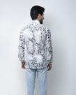 Camisa Estampa Branco Slim Fit Enzo Milano