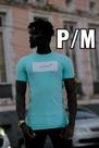 Camisa estampada azul claro