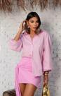 Camisa Feminina alfaiataria manga puff moda tendencia over