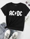 Camisa Feminina Baby Look Acdc Banda Novidade