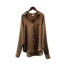 Camisa Feminina Casual de Manga Comprida - Estilo Coreano para Escritório Camisa Feminina Casual de Manga Comprida - Estilo Coreano para Escritório