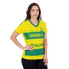 Camisa Feminina Cuiabá Listrada Amarelo 2022