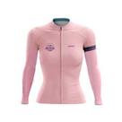Camisa Feminina Damatta Mountain Bike Manga Longa Rosa Tam P