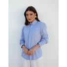 Camisa Feminina Elegante Alfaiataria Lisa Manga Longa