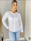 Camisa Feminina em Tricoline Elegância Atemporal em Preto e Branco