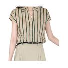 Camisa Feminina Estampada com Botões - Moda Primavera/Verão - Casual e para Trabalho