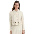 Camisa Feminina Gris Linho com Elastano