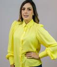 Camisa feminina Lima, ombro princesa, 100% viscose