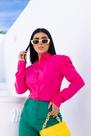 Camisa feminina manga princesa collor pink Camisa feminina manga princesa collor pink