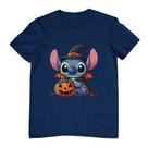 Camisa Feminina Masculina Estampa Stitch Halloween Bruxo