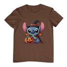 Camisa Feminina Masculina Estampa Stitch Halloween Bruxo