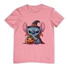 Camisa Feminina Masculina Estampa Stitch Halloween Bruxo