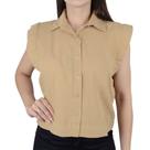 Camisa Feminina Milani Cropped MC Beth Marrom - 586