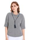 Camisa Feminina Plus Size com Gola Redonda