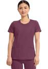 Camisa feminina Scrub Cherokee 2624A com gola redonda e 3 bolsos L Wine Camisa feminina Scrub Cherokee 2624A com gola redonda e 3 bolsos L Wine