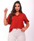 Camisa feminina social moda evangelica manga 3/4 luxo premium