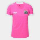 Camisa Feminina Umbro Santos Outubro Rosa 23/24 S/N