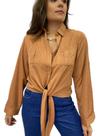 Camisa Feminina Viscose Colarinho