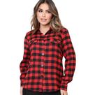 Camisa Feminina Xadrez Com Botões E Bolso Camisa Feminina Xadrez Com Botões E Bolso