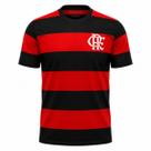 Camisa Flamengo Fan Bordado Algodão Premium - Masculino Tamanho:MCor:Vermelho/Preto