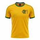 Camisa flamengo mod. destino masculina - zico 10 tamanho:pcor:amarelo Camisa flamengo mod. destino masculina - zico 10 tamanho:pcor:amarelo