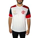 Camisa Flamengo Zico Retro Masculina Branca - Camisa Flamengo Zico Retro Masculina Branca -