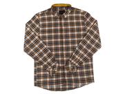 Camisa Flanela Manga Longa Masculina, Modelagem Slin Xadrez Amarela e azul 3448 Camisa Flanela Manga Longa Masculina, Modelagem Slin Xadrez Amarela e azul 3448