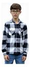 Camisa Flanela Xadrez Cowboy Infantil E Juvenil 1 Ao 16.