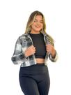 Camisa Flanelada Xadrez Feminina Manga Longa M Camisa Flanelada Xadrez Feminina Manga Longa M