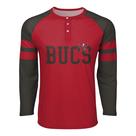 Camisa FOCO com logotipo da NFL de manga comprida Henley para homens - grande