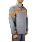 CAMISA FR CINZA EM tiras autocolantes C/ FAIXAS LARANJA CA 49169 COMMANDERS CAMISA FR CINZA EM tiras autocolantes C/ FAIXAS LARANJA CA 49169 COMMANDERS