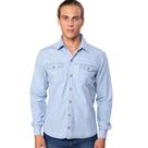 Camisa Freesurf Jeans Manga Longa Flat Azul