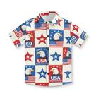 Camisa Frymappies 250 Anniversary USA Boys Button-Down 2T-3T