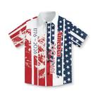 Camisa Frymappies Frymappies 4 de julho American Flag Boys 8-9Y
