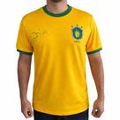 Camisa Galinho Zico Brasil Masculina Amarela - Camisa Galinho Zico Brasil Masculina Amarela -