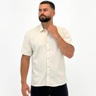 Camisa Gangster Texturizada Manga Curta Masculina