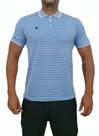 Camisa Gola Polo Masculina Slim Fit Malha 100% Algodão Penteado Premium - Tecido Listrado Encorpado